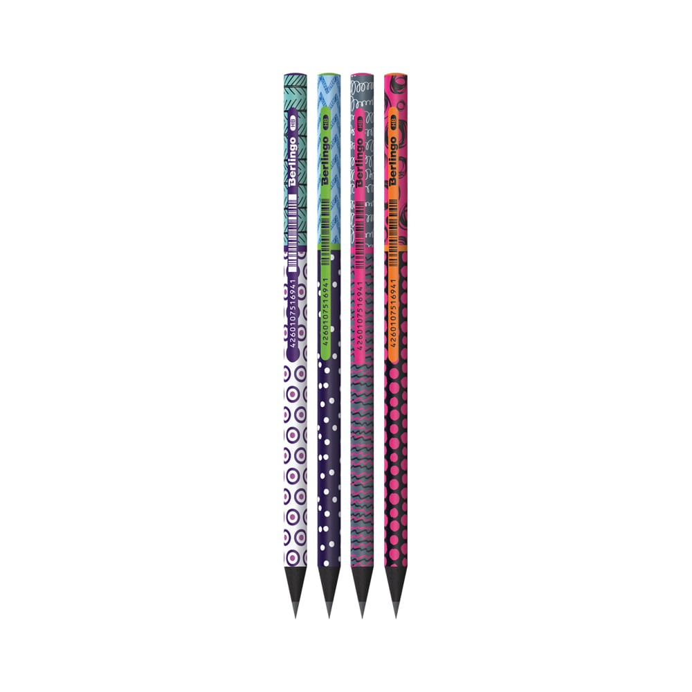 Набор чернографитных карандашей Berlingo набор карандашей 6 штук чернографитных с ластиком