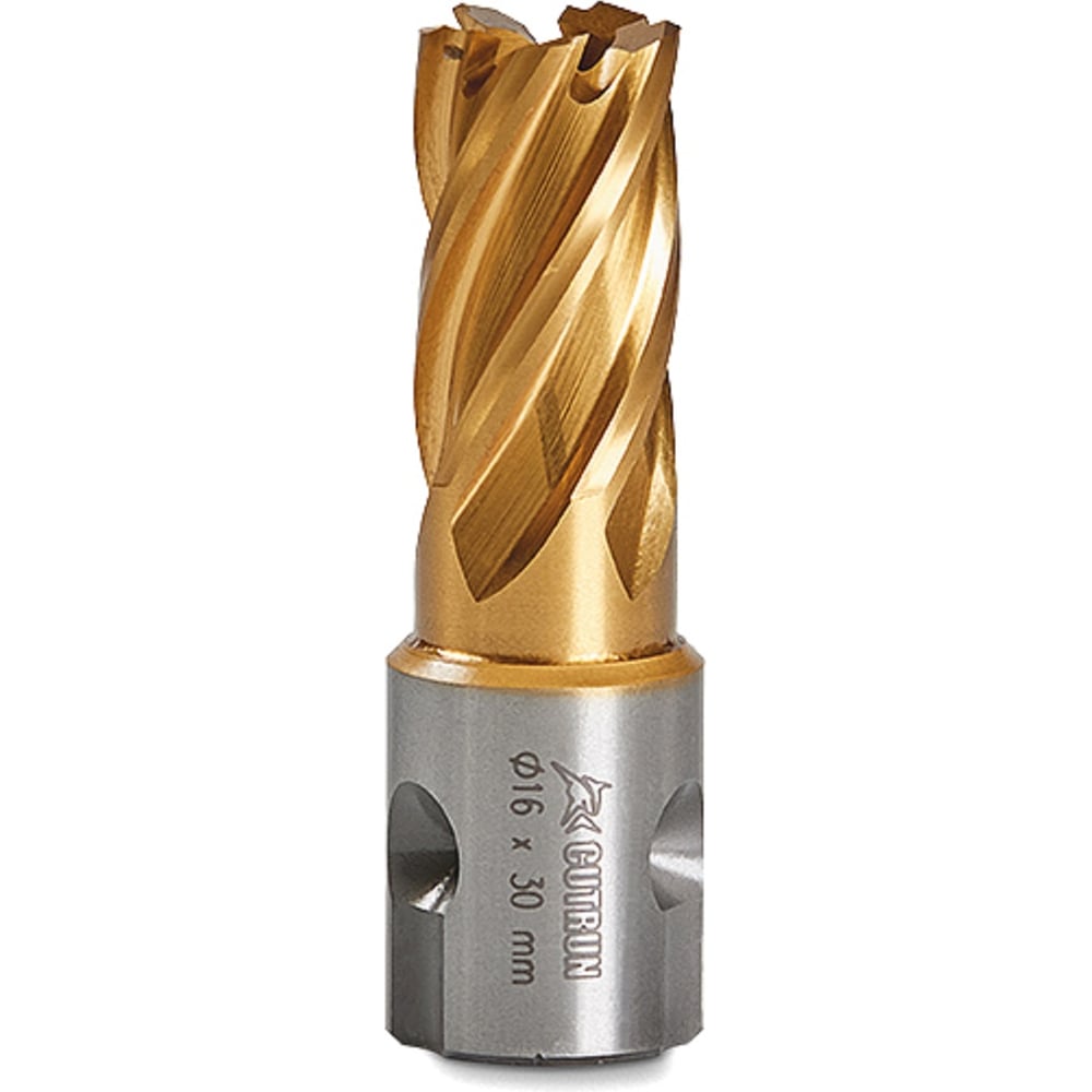 Изображение товара Сверло корончатое Cutrun 16x30 GOLD HWG30L-16 быстрорежущая сталь