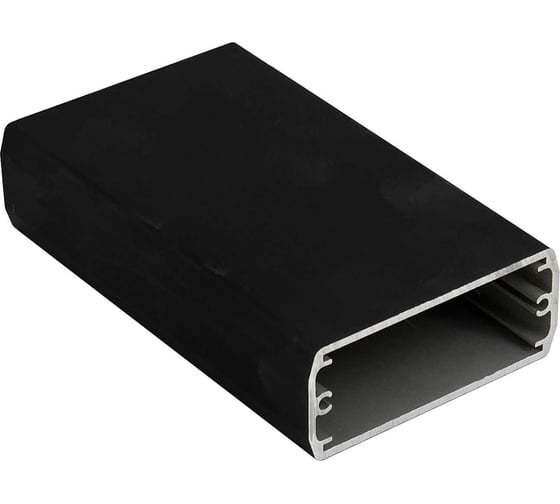 Изображение товара Профиль МЕТА-МИ MI-OCMP алюминиевый ANOD BLACK 88x36,5x2000мм MI PR-0827