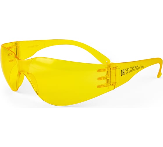 Изображение товара Очки защитные от запотевания Jeta Safety + чехол, с панорамным обзором, открытые, янтарные JSG-8712A