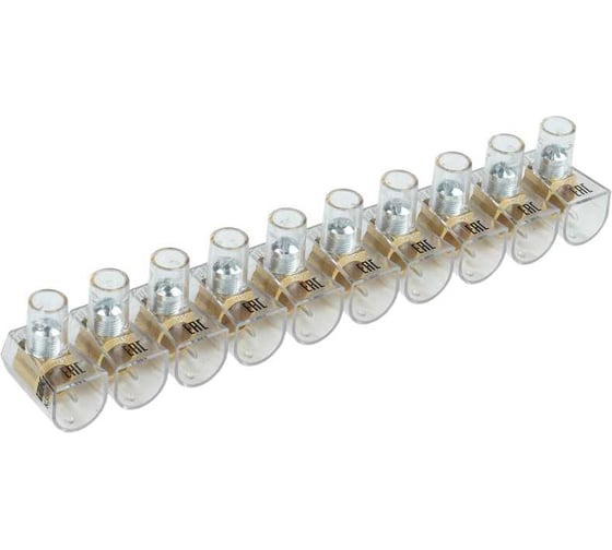 Изображение товара Зажим винтовой концевой изолированный IEK КЗВИ 25мм2, 10x1, 5шт UZVK-25-10