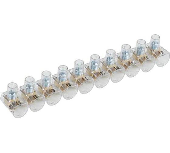 Изображение товара Зажим винтовой концевой изолированный IEK КЗВИ 16мм2, 10x1, 5шт UZVK-16-10