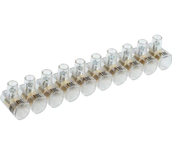 Изображение товара Зажим винтовой концевой изолированный IEK КЗВИ 10 мм2, 10x1, 5шт UZVK-10-10