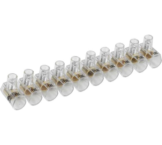 Изображение товара Зажим винтовой концевой изолированный IEK КЗВИ 6мм2, 10x1, 10шт UZVK-06-10