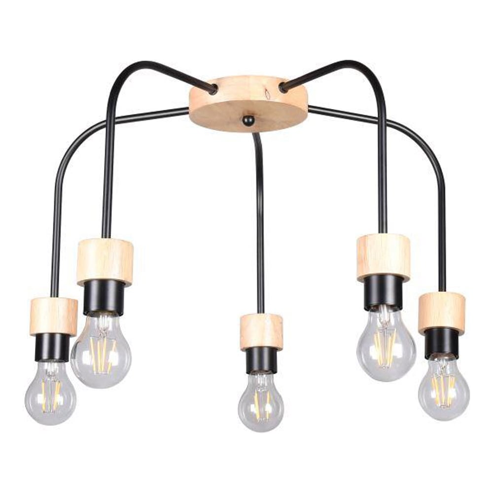 Изображение товара Люстра De City Акцент 5 ламп 40W E27 220V в черном цвете