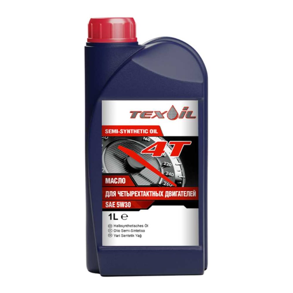 Изображение товара Масло полусинтетическое TEXOIL 4Т 5W30 1 литр для двигателя