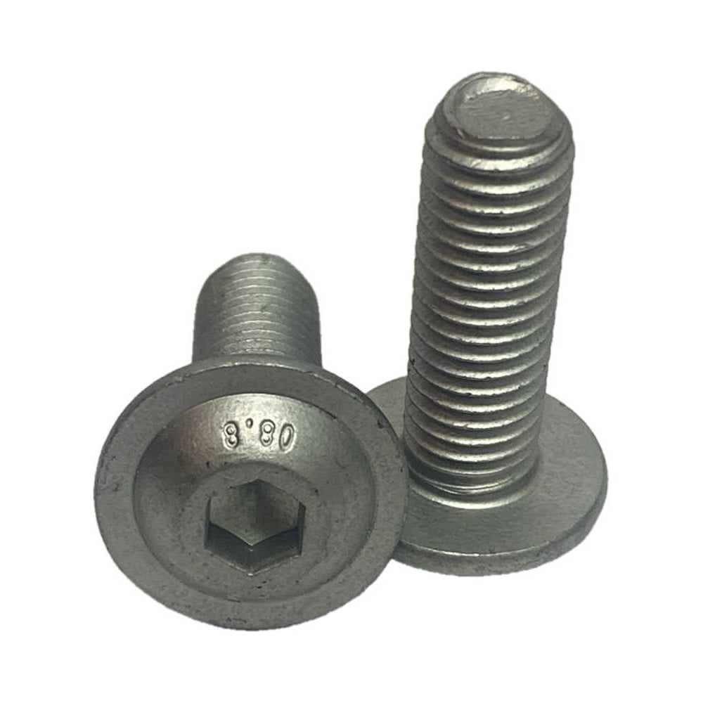 Изображение товара Винт с фланцем boltnn.ru ISO 7380-2 М10x30 8.8 серый 25 шт.