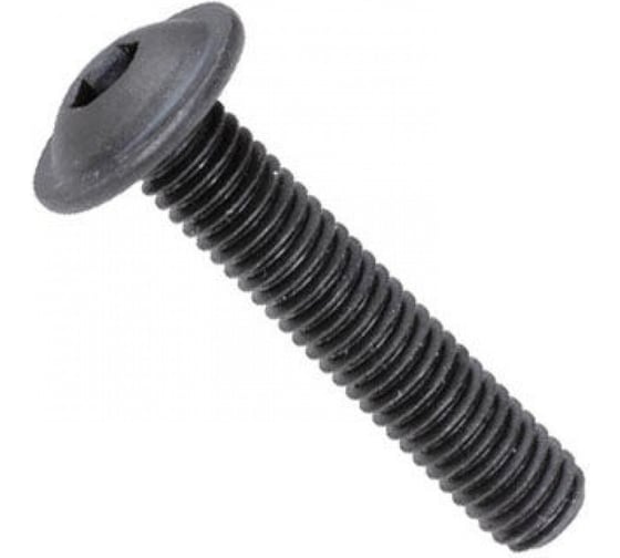 Изображение товара Винт с фланцем boltnn.ru ISO 7380-2 М8x30 8.8 цинк-никель черный 480 часов, 50 шт. 4687206380806