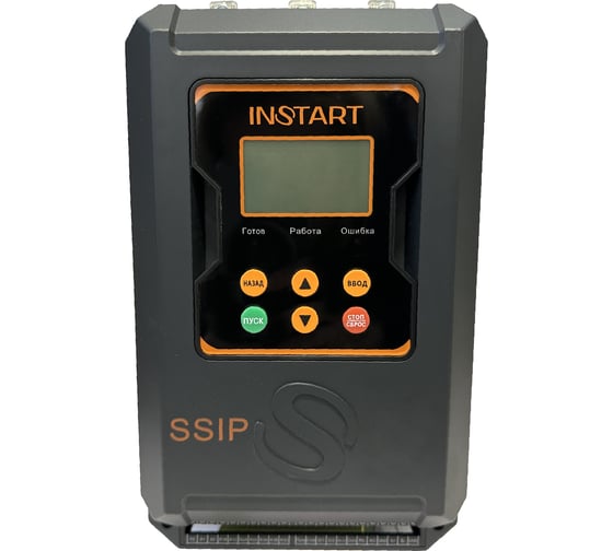 Изображение товара Устройство плавного пуска INSTART 45квт|90A| (SSIP-45/90-04), 3 ~ 342-440В, IP00, Modbus RTU, съемная панель, рускоязычное меню, без обводного контактора 00058900