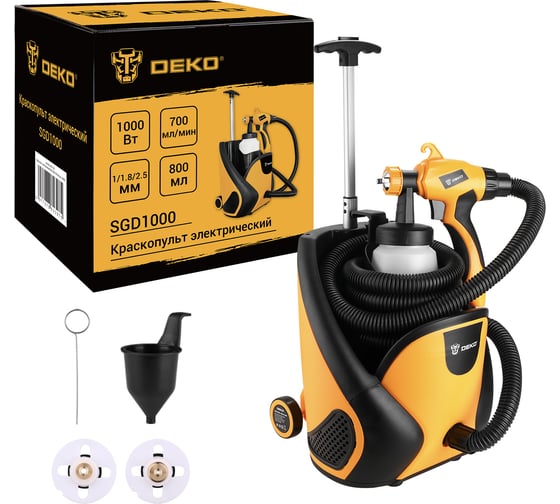 Изображение товара Краскопульт электрический DEKO SGD1000, 800 мл, 1000Вт 085-1333