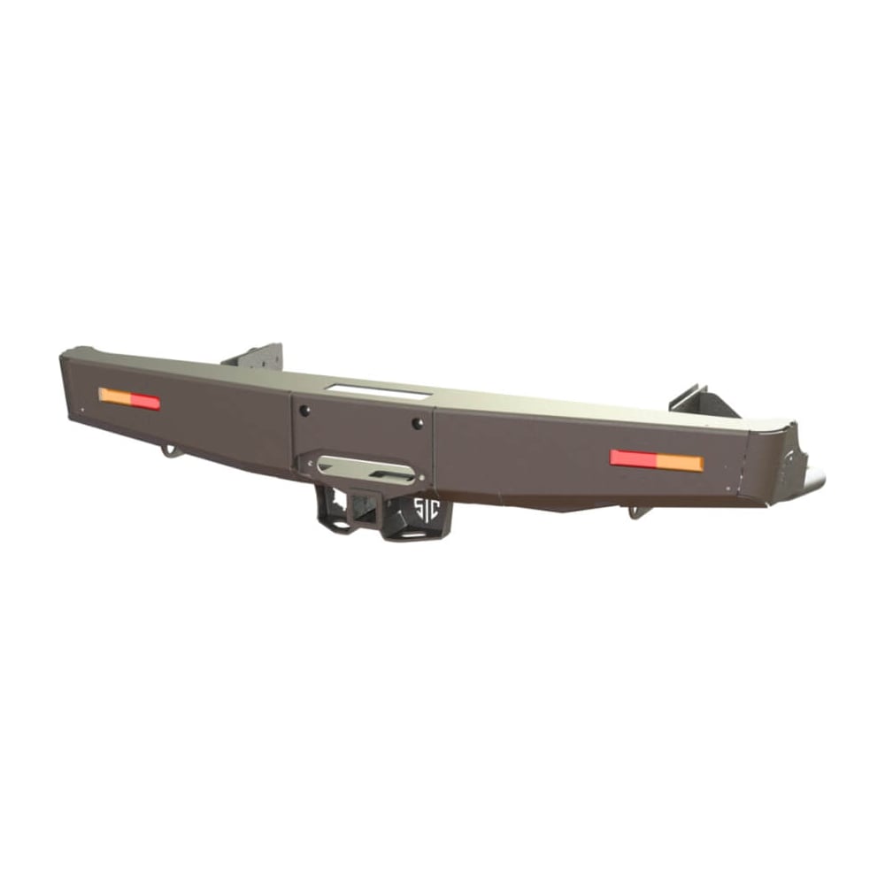 Изображение товара Бампер силовой задний STC Mitsubishi L200 2013-2015 с фаркопом и лебедкой