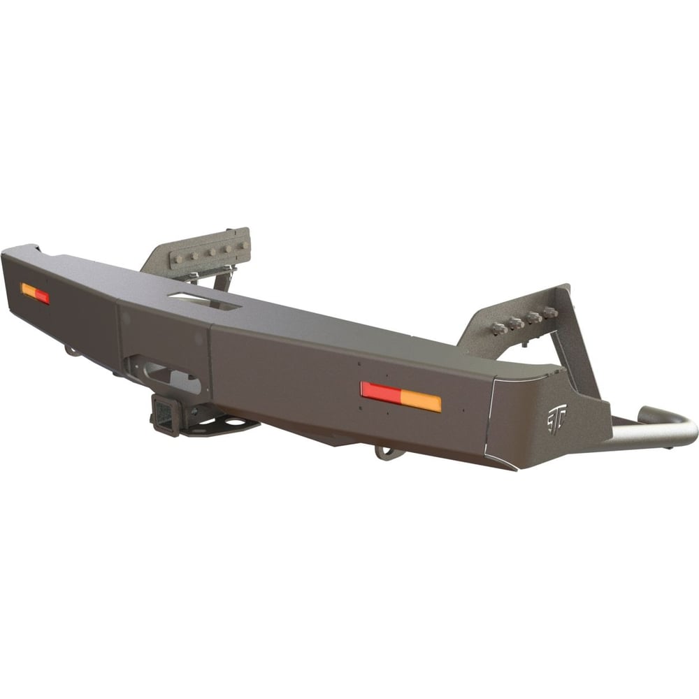 Изображение товара Бампер силовой задний для Mitsubishi L200 2019+ с фаркопом лебедкой и фонарями