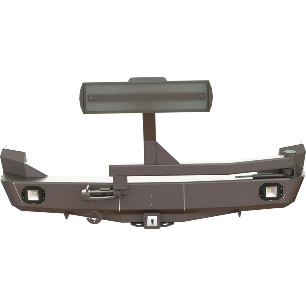 Изображение товара Бампер силовой задний для Mitsubishi Pajero Sport 1996-2008 с фаркоп и кронштейнами