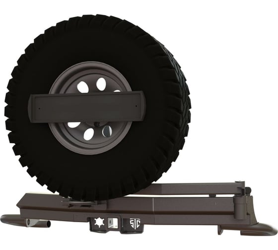 Изображение товара Бампер силовой задний STC Mitsubishi Pajero Sport 2008-2015 ОБЛЕГЧЕННЫЙ c квадратом под фаркоп, кронштейном крепления запасного колеса по центру и кронштейном крепления гос номера STC-MPS2-BRR-C1