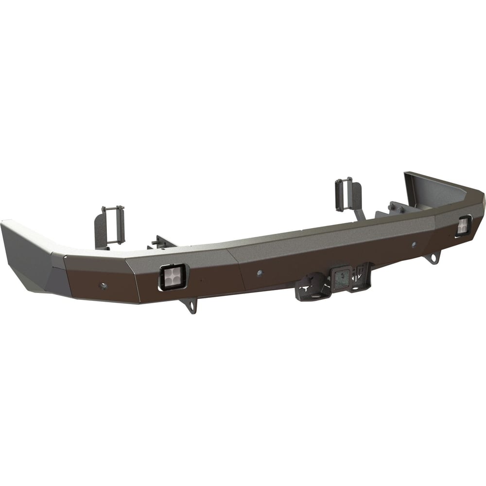 Изображение товара Силовой задний бампер STC для Toyota Fortuner 2015+ с квадратом под фаркоп