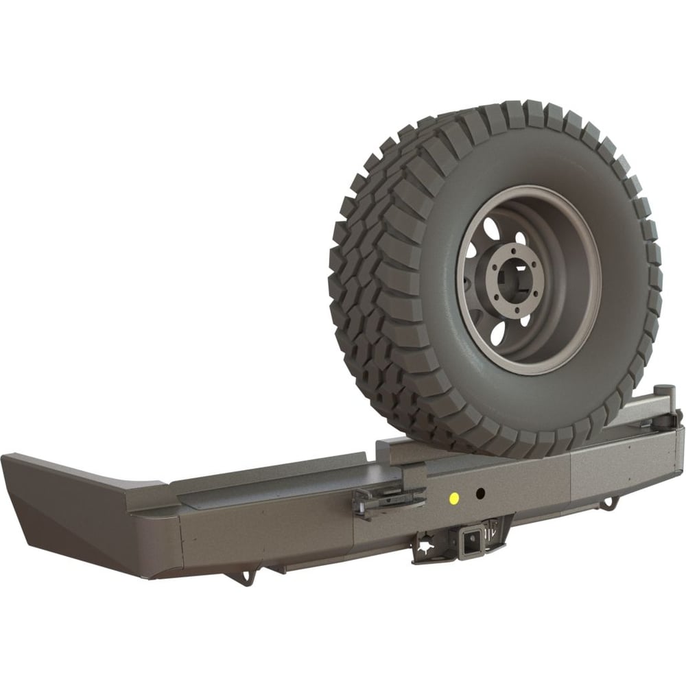 Изображение товара Бампер силовой задний для Toyota Land Cruiser 80 с фаркопом и крепежами STC