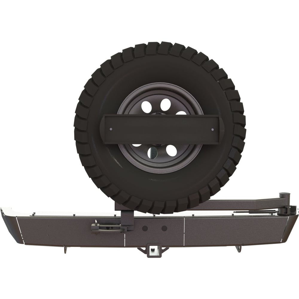 Изображение товара Задний силовой бампер STC для Toyota Land Cruiser Prado 120 с креплением под фаркоп