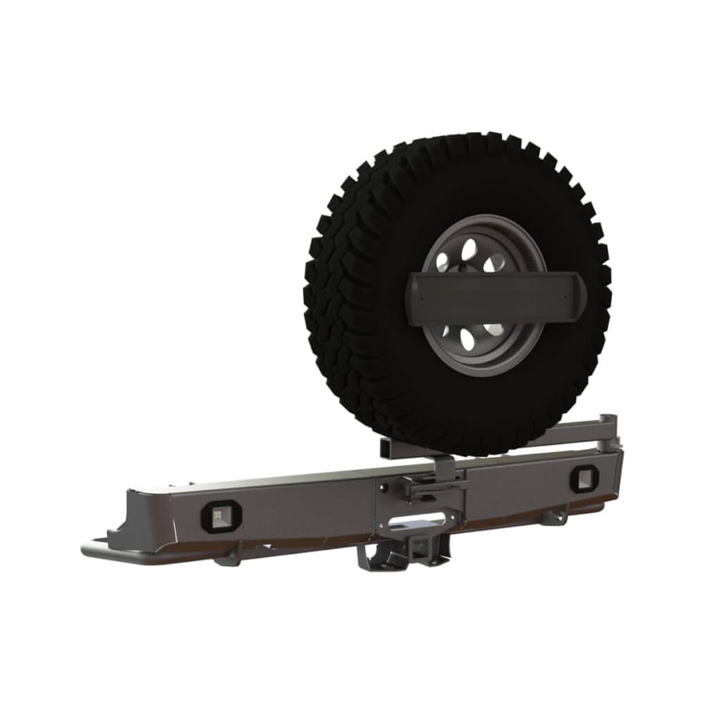 Изображение товара Силовой задний бампер STC для Toyota Hilux 2015+ с фаркопом и лебедкой