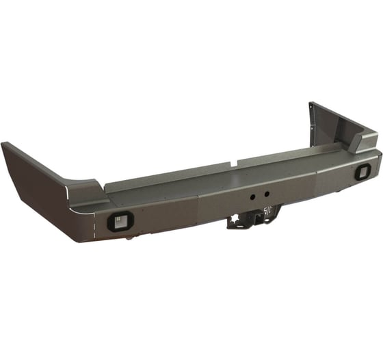 Изображение товара Бампер силовой задний STC Toyota Land Cruiser 100 с квадратом под фаркоп и фарами заднего хода/ПТФ STC-TLC100-BR-L2