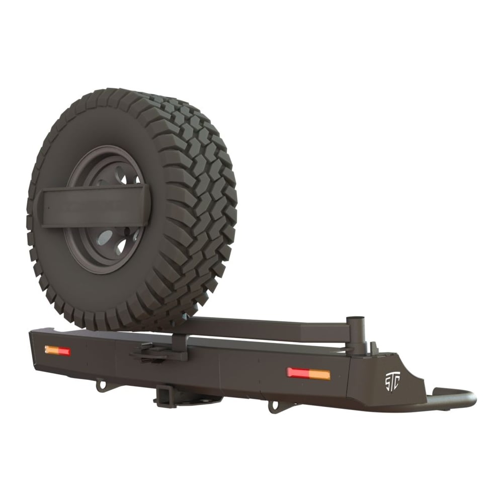 Изображение товара Бампер силовой задний STC для Volkswagen Amarok 2016-2020 квадрат под фаркоп