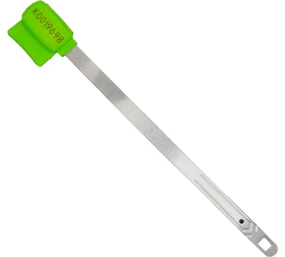 Изображение товара Пломба металлическая ленточная Пломба.Ру с пластиковым флажком Оберег, зеленый, 10 штук, 41718