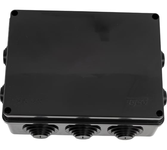 Изображение товара Коробка распаячная для открытой проводки Рувинил Тусо 200x140x75мм черная УХЛ1 67055Ч