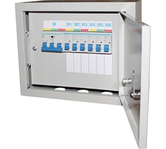 Изображение товара Щиток осветительный навесной Электротехник ОЩВ-12 УХЛ4, 100/25А, IP54 ET004197