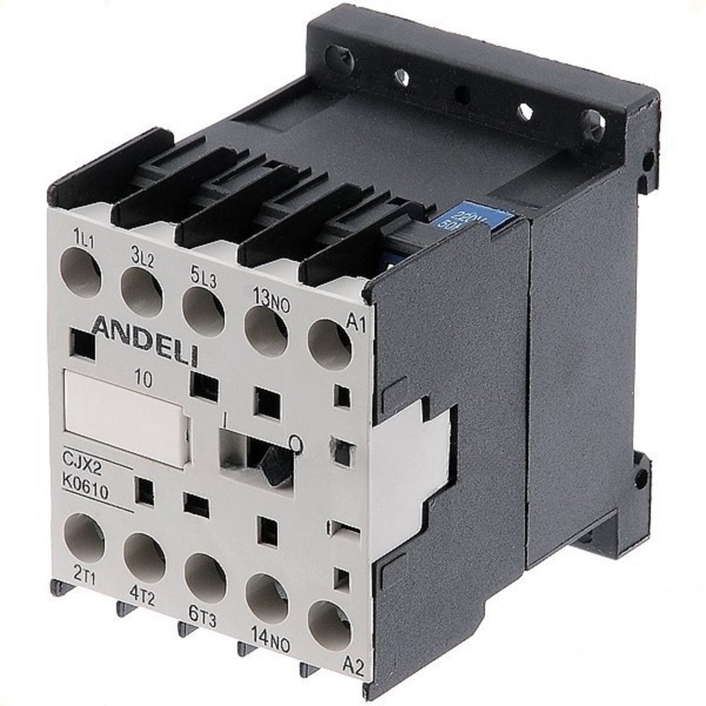 Изображение товара Миниконтактор ANDELI CJX2-K0610 6A 220V/AC3 модульный
