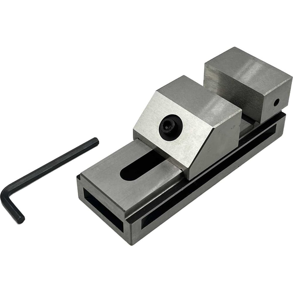 Изображение товара Прецизионные станочные тиски TORNERI L 50 мм серия QKG50 Т023799 для фрезерных и шлифовальных станк