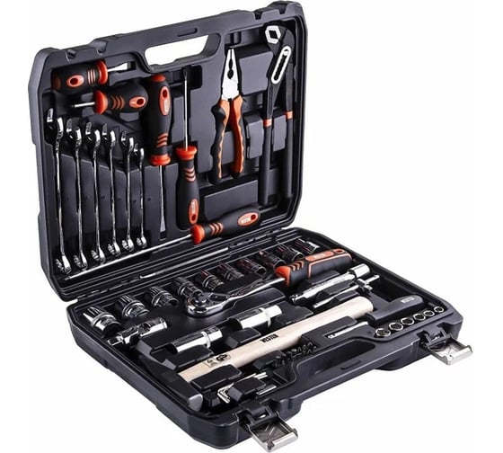 Изображение товара Набор инструментов Forcekraft 56 предметов 1/4, 1/2 FK-WT056(62003)