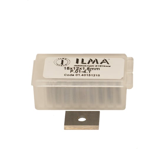 Изображение товара Нож сменный твердосплавный ILMA 15x12x1,5 стандарт HW, 35º, Z=2 NR, упаковка 10шт 01.40.151215-10