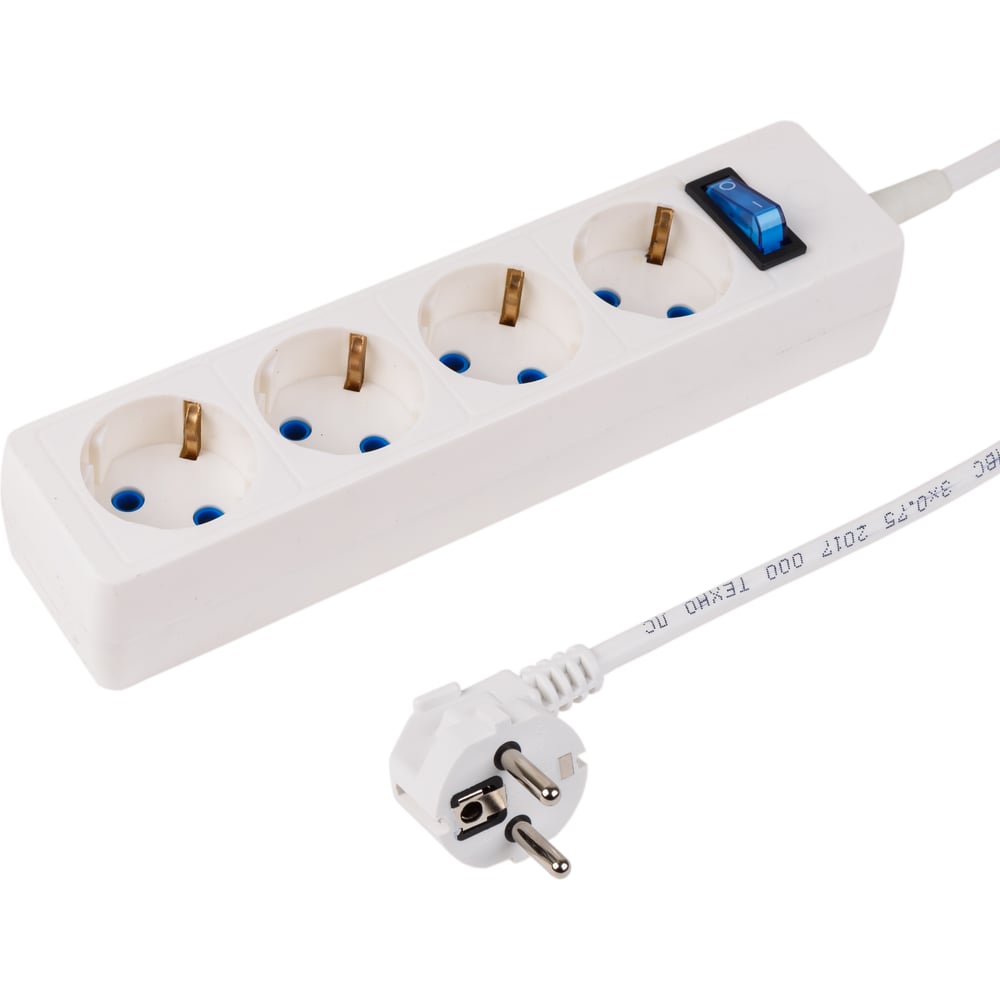 Изображение товара Сетевой фильтр PROCONNECT СТАНДАРТ 4 розетки 3 м, с/з, белый 11-7229