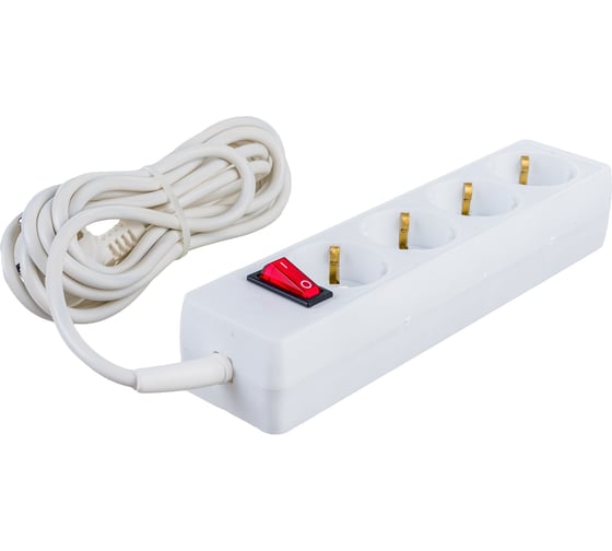 Изображение товара Сетевой фильтр PROconnect STANDARD 4 розетки 3 м, с/з, белый 11-7229