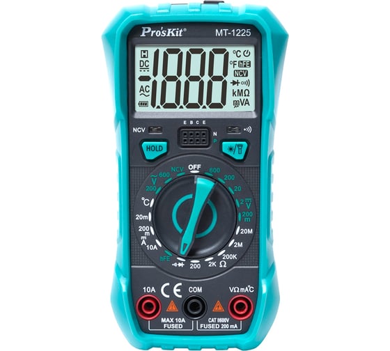 Изображение товара Мультиметр цифровой портативный Pro'sKit MT-1225 С00040352