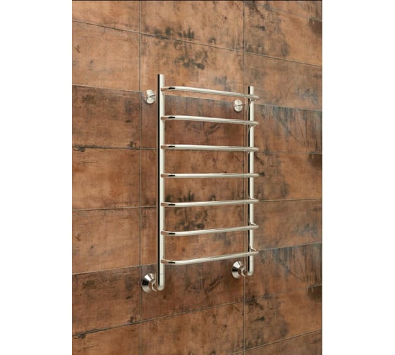 Изображение товара Полотенцесушитель ТЕРМОДИЗАЙН нерж. N (лесенка) W=500, H=1200 (13 перекладин) 1/2в.р. ТЕРМО ДИЗАИН TDN010