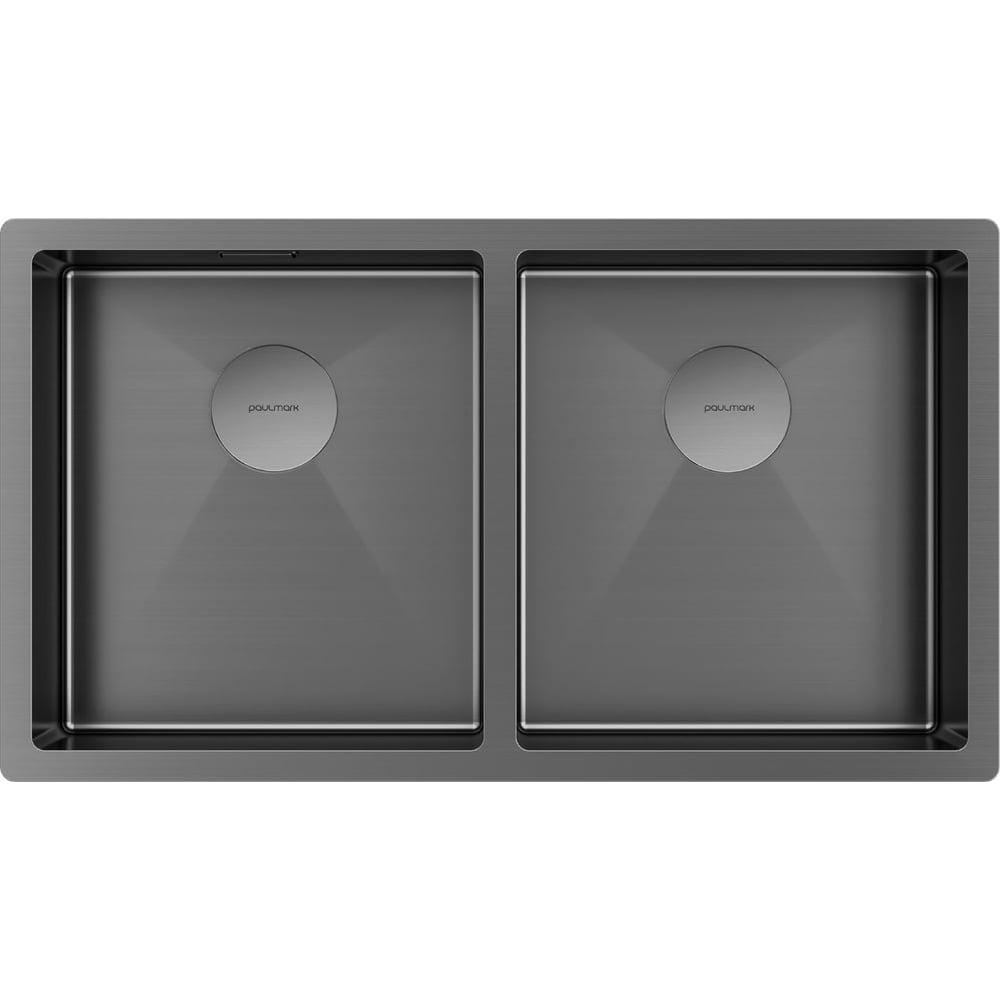 Изображение товара Мойка из нержавеющей стали Paulmark NEXT 78/2 UNI с двумя чашами 780x440 мм