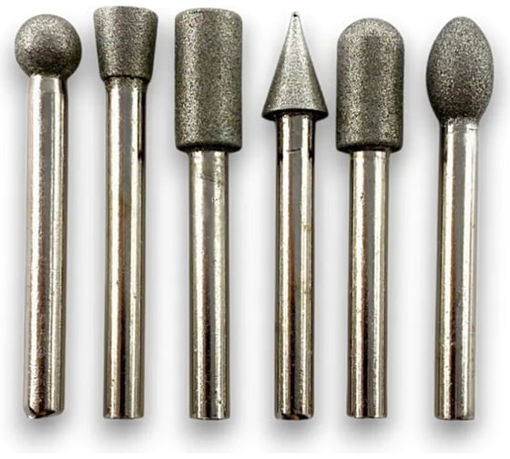 Изображение товара Набор шарошек с алмазным напылением SKRAB 6 предметов, 60x6мм 21125