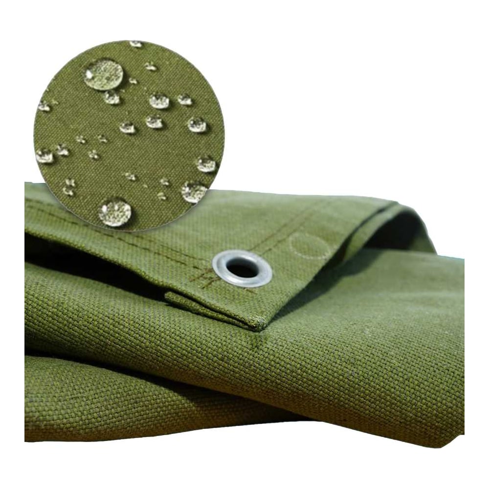 Изображение товара Брезентовый водоупорный полог МТ-ПАК ТОРГ 4x6 м с люверсами