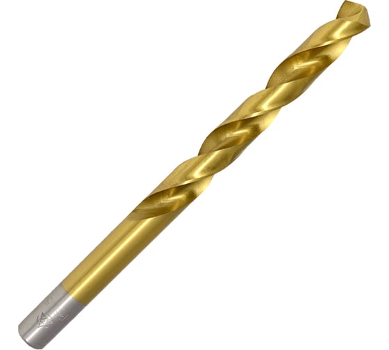 Изображение товара Сверло по металлу ц/х средняя серия с покрытием нитридом титана (12 мм; Р6М5-TiN; А) Волжский Инструмент 161769