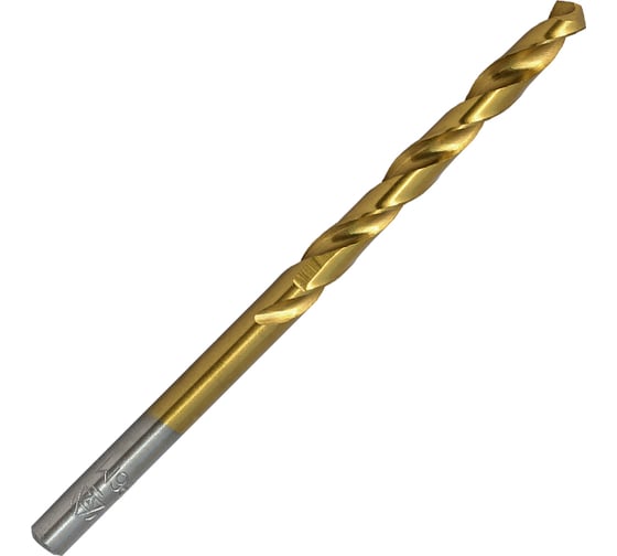 Изображение товара Сверло по металлу ц/х средняя серия с покрытием нитридом титана (4.5 мм; Р6М5-TiN; А) Волжский Инструмент 161753