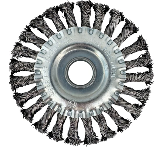 Изображение товара Щетка дисковая для УШМ Tiger Abrasive 125-22мм, витая проволока 00-00003197