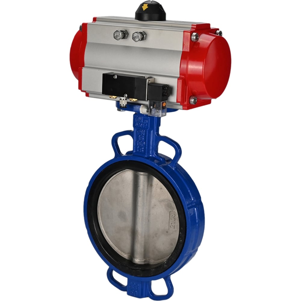 Изображение товара Затвор DN.ru дисковый GGG50-GGG40-EPDM Ду300 Ру16 с пневмоприводом, пневмораспределителем D050-01843 Изображение товара Затвор DN.ru дисковый GGG50-GGG40-EPDM Ду300 Ру16 с пневмоприводом, пневмораспределителем D050-01843