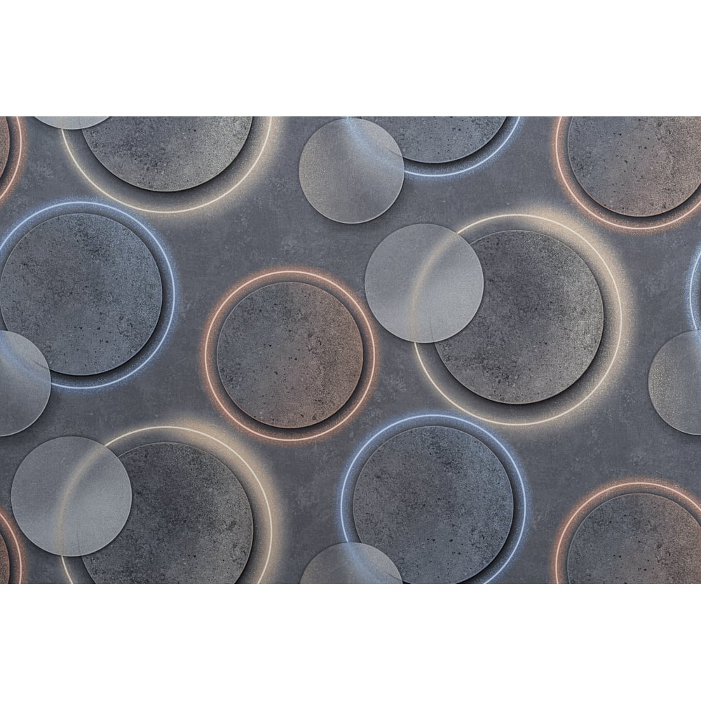 Изображение товара Обои OVK коллекция Пульсар на флизелиновой основе, графит, 10м х 1.06м