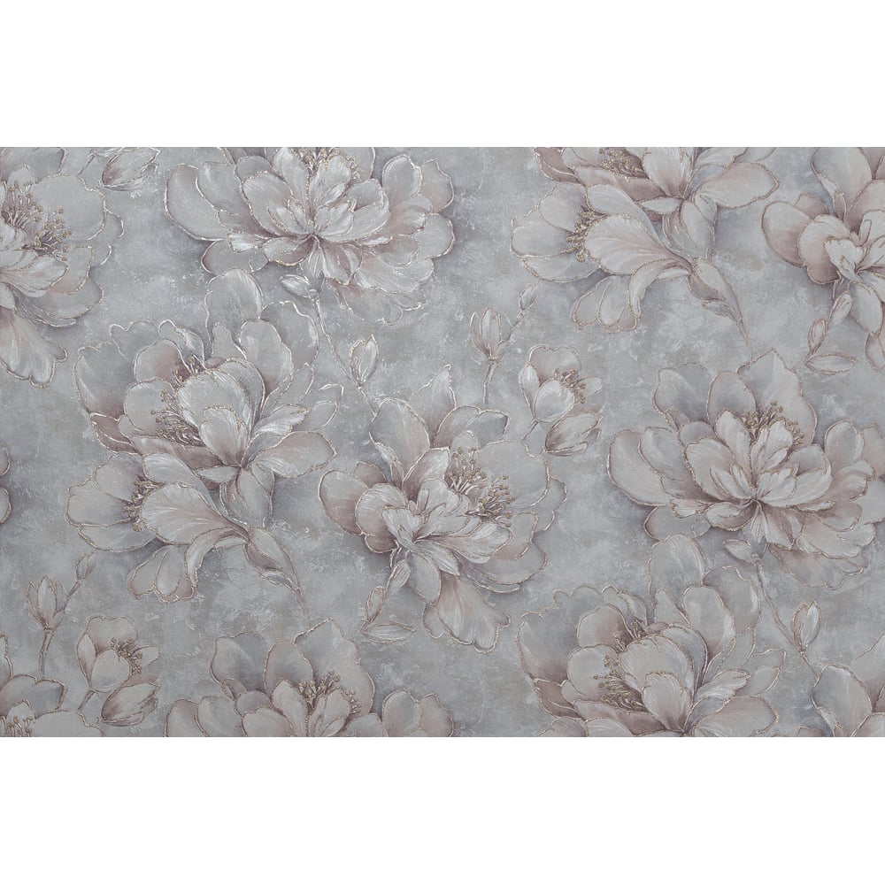 Изображение товара Обои Domingo Новелла флизелиновые 10м 1,06м флористика голубые влагостойкие