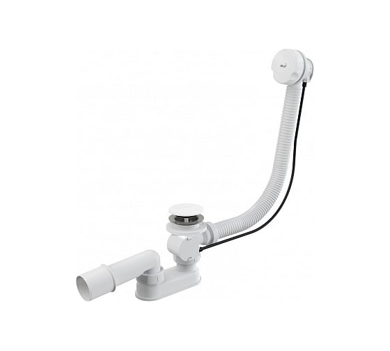 Изображение товара Сифон для ванны Alcadrain A51BM-80 автомат комплект, белый 00053341