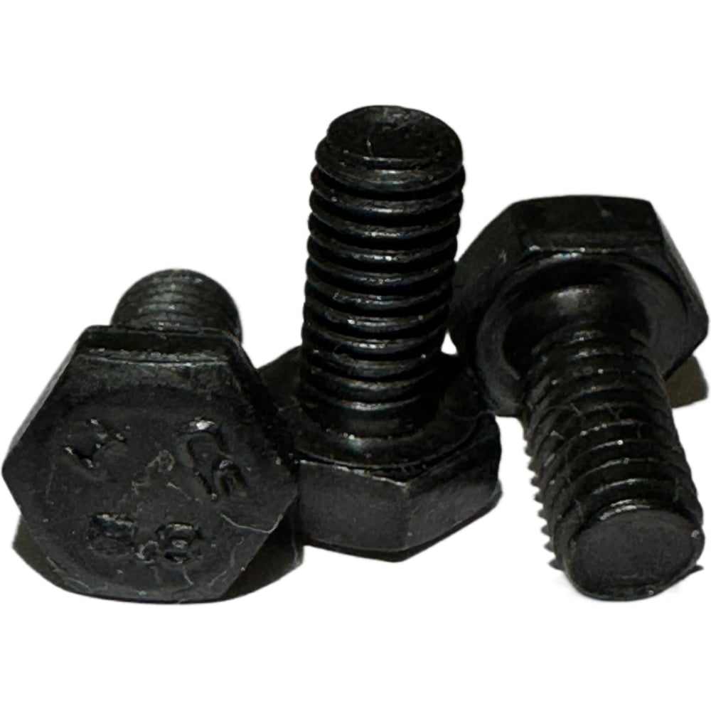 Изображение товара Болт DIN 933 М6x12 8.8 цинк-никель черный, 500 шт boltnn.ru