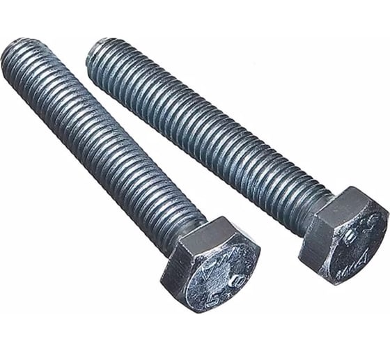 Изображение товара Болт Саморезик М12х30 с ш/гр гол цинк DIN 933 50 шт DIN933/5.8-12х30-50