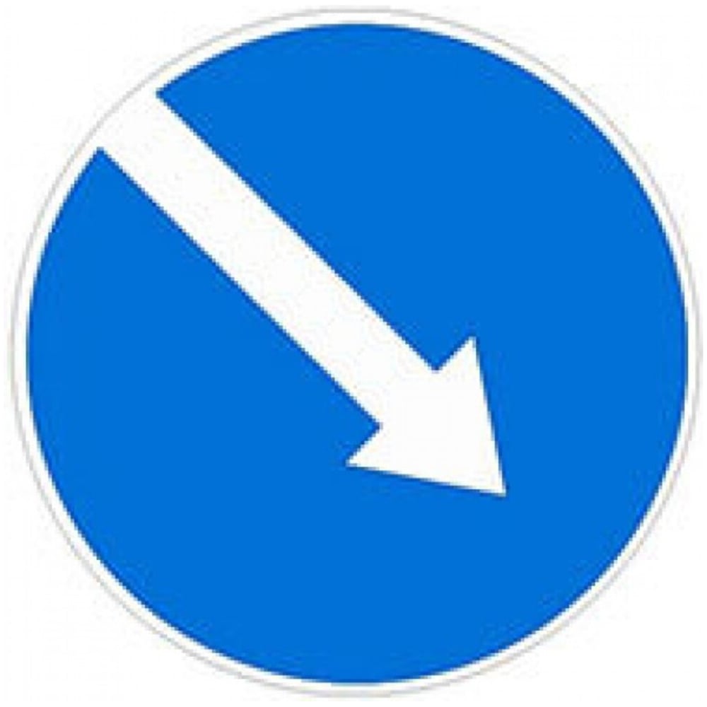 Изображение товара Знак дорожный ООО ПК МАГИСТРАЛЬ 4.2.1. Объезд препятствия справа D 700 мм пленка тип А 4687206375574