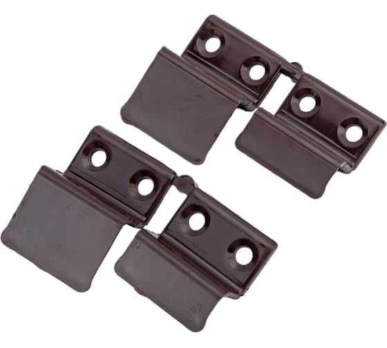 Изображение товара Пластиковый держатель для москитной сетки KOMFORT Москитные системы коричневый Комплект 4 шт ДП00617