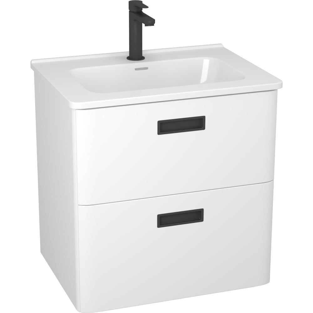 Изображение товара Тумба Veneciana Tuscany 60 белый матовый с умывальником Rimini 60